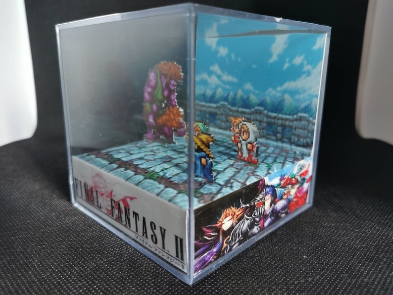 Cube diorama Final Fantasy 2 Etsy