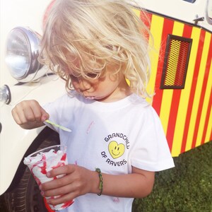 Organic Cotton Soft Toddler T&#39;shirt, Grandchild Of Ravers!