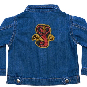 Cobra Kai Kids Embroidered Denim Jacket 100% Organic