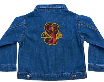 Cobra Kai Kids Giacca Denim Ricamata 100% Biologica