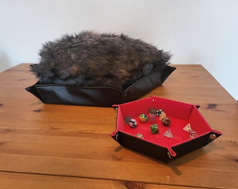Cama para animais de estimação com bandeja de dados
