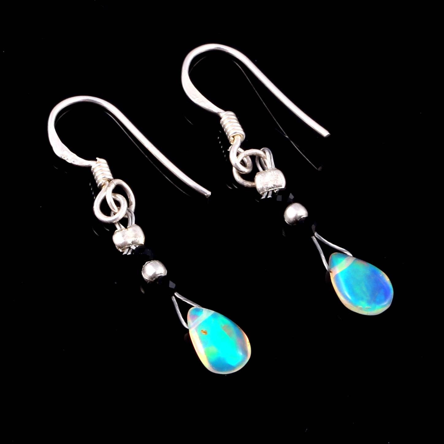 Buy Natural Genuine Fire Opal and Real Moonstone Studded Silver Online in  India  Etsy