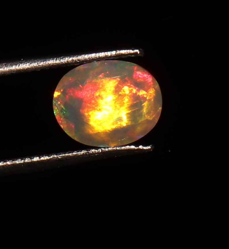 8x10 mm Handmade Natural Ethiopian Fire Opal cut stones Opal Stone Opal Ethiopian Opal Calibrated Opal Fire Opal s6391 1.70 ct