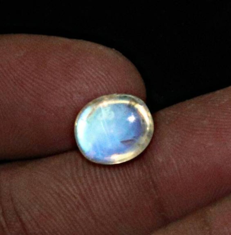 Natural Rainbow moonstone Blue Fire Rainbow Moonstone Rainbow Blue Fire Moonstone Cabochon Indian Rainbow Moonstone for Jewelry use AA