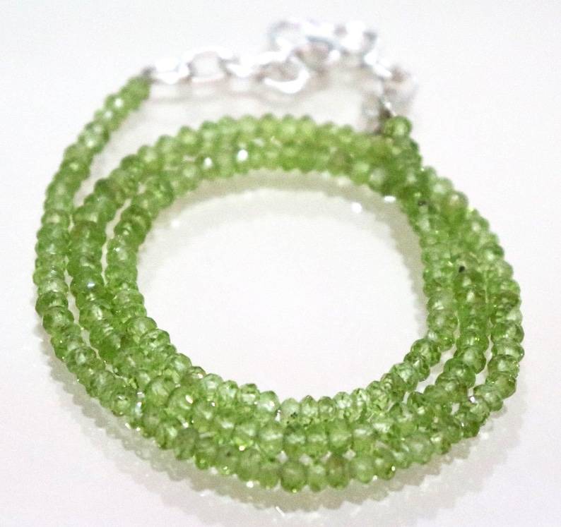 Green peridot necklace Clearance