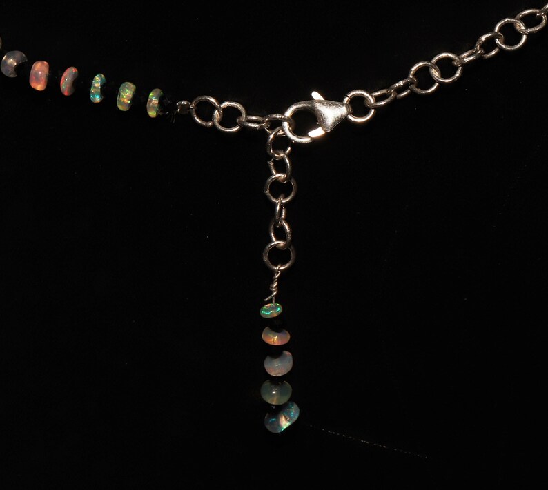 Natural Beautiful Ethiopian Fire Opal Beads /& Spinal Beads Necklace Opal Beads Necklace Ethiopian Opal Beads Opal Beads With Spinal
