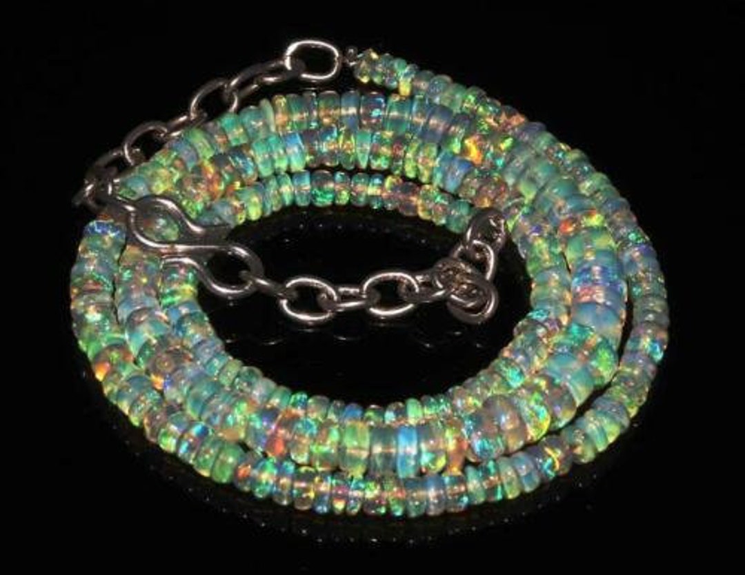 Ethiopian opal beads Precious opal beads Real opal Necklace Jewelry Gift  Np-3585 | eBay