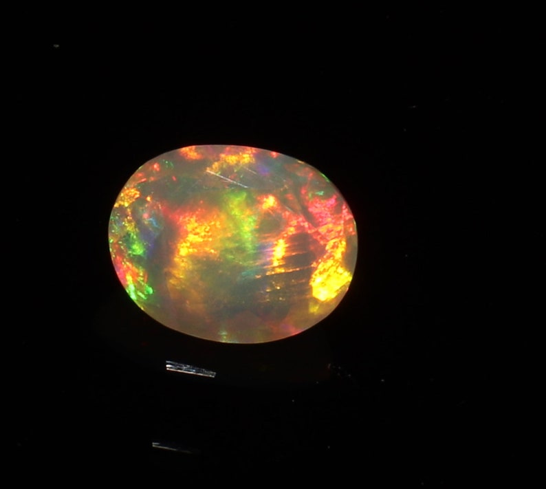 8x10 mm Handmade Natural Ethiopian Fire Opal cut stones Opal Stone Opal Ethiopian Opal Calibrated Opal Fire Opal s6391 1.70 ct