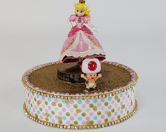 Princess Peach Cake Topper, Super Mario Bros. Keepsake Decoration