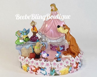 Disney Cinderella and Mice cake topper.  Cinderella and Mice centerpiece decorations.  A great keepsake for your memories.