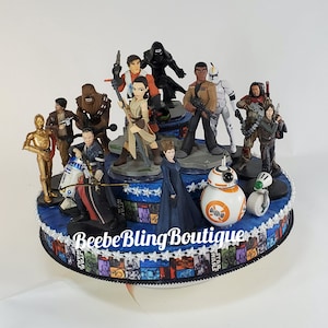 Disney Star Wars cake topper.  Star Wars centerpiece decoration.  A great keepsake for your memories.