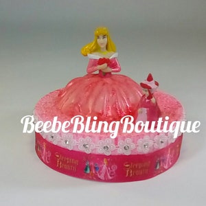 Disney Aurora sitting cake topper.  Aurora and Fauna guardian fairy centerpiece