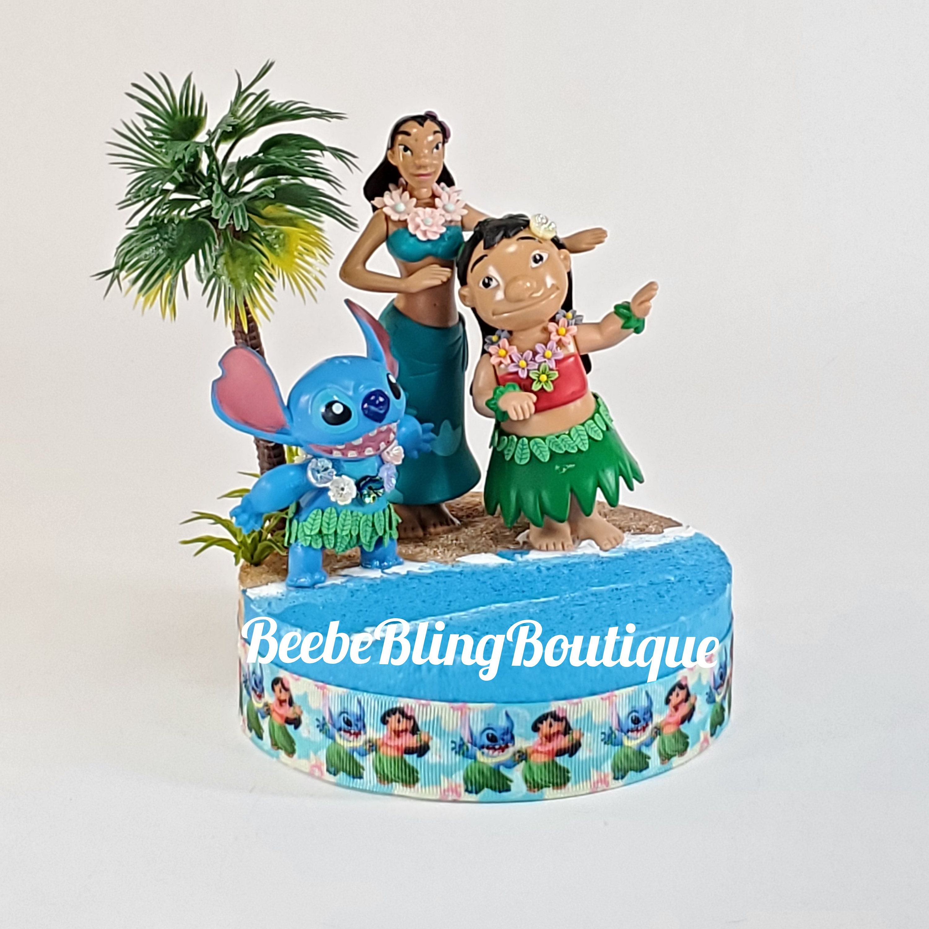 Disney Lilo and Stitch Cake topper for a very lucky birthday girl. We