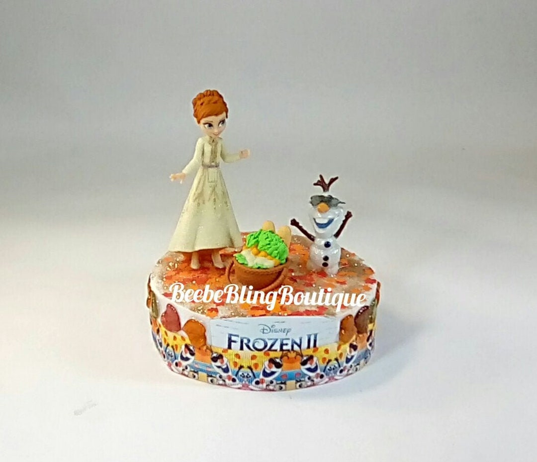 Décorations pour gâteau : figurine Anna - Anniversaire La Reine des neiges