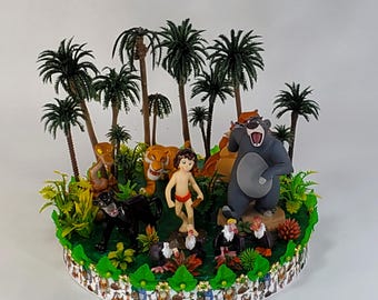 Disney Jungle Book cake topper.  Jungle Book centerpiece decoration.  A great keepsake for your memories.  Not fondant!