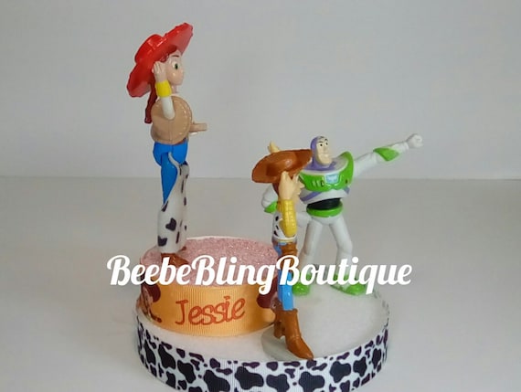 Disney Toy Story Cake Topper Jessie And Woody And Buzz Etsy