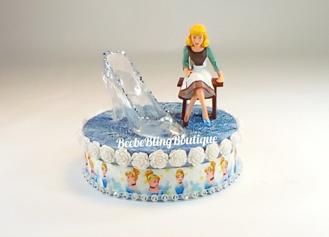 Disney Cinderella Cake Topper. Cinderella Glass Slipper Centerpiece
