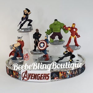 Disney Avengers cake topper,  Superheroes centerpiece decoration. A great keepsake for your memories.
