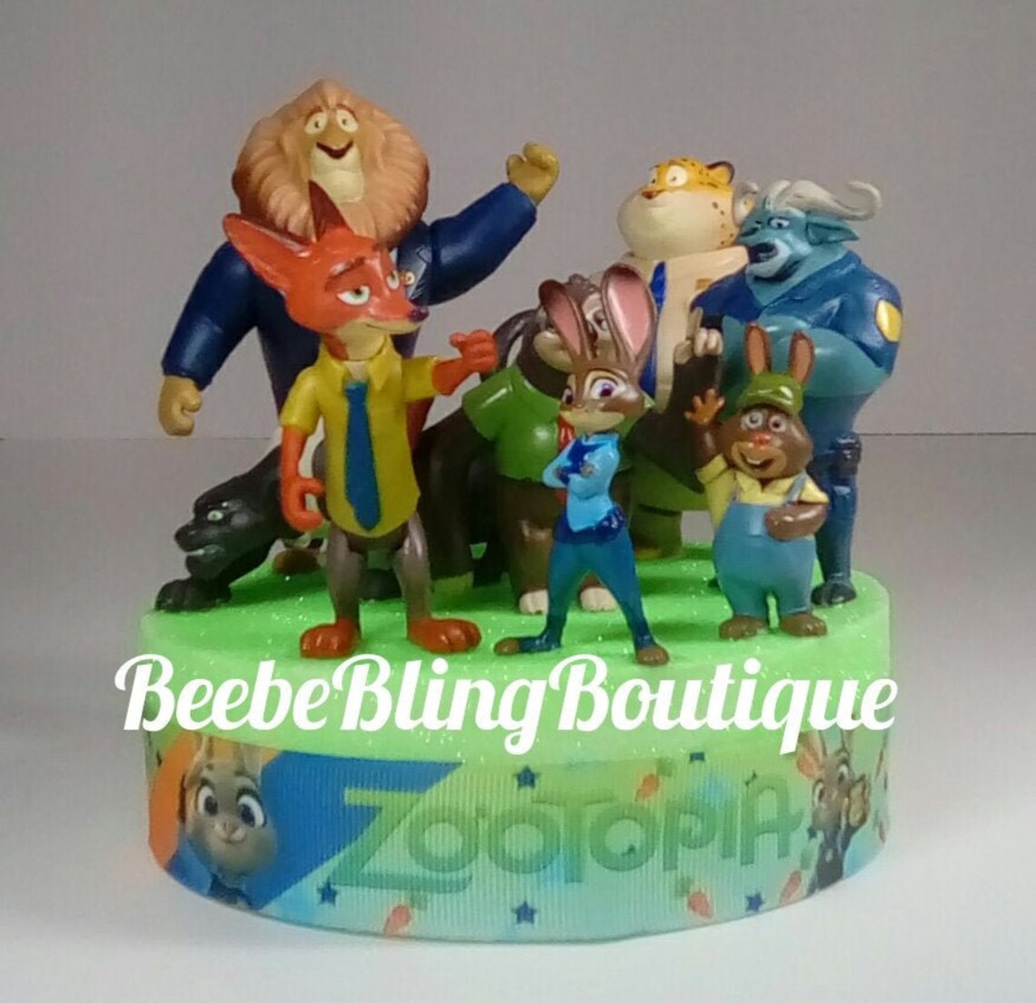 Disney Zootopia Cake Topper Animal Centerpiece Etsy