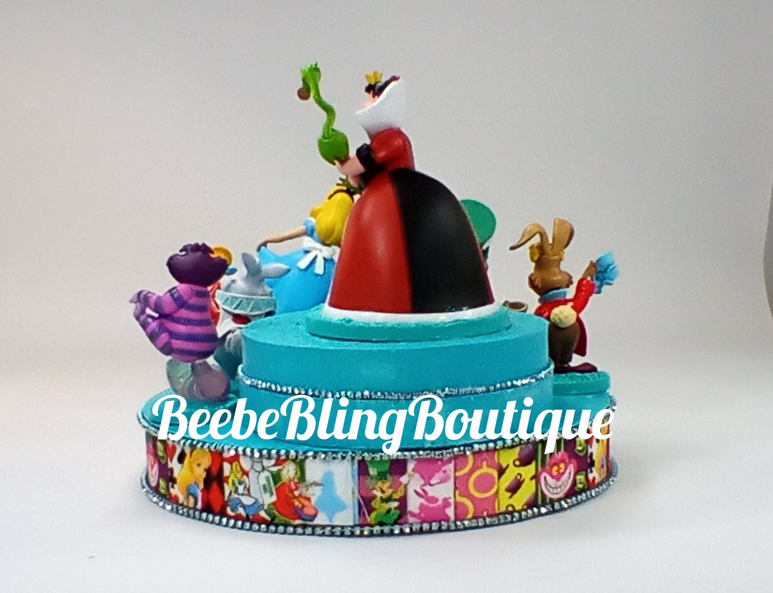  Alice in Wonderland Adventureland Birthday Cake Topper