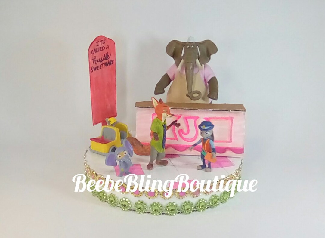 Disney Zootopia Cake Topper. it's Called a Hustle Etsy