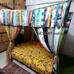 Cultural Sari Canopy,Sari Draped Canopy,Luxury Sari Bedding Canopy,Festive Sari Canopy,Romantic Sari Canopy,Outdoor Sari Canopy,