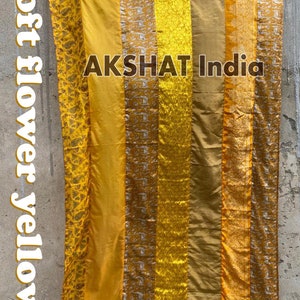 Indian Vintage Old Silk Sari Fabric Handmade Curtain Door Window Décor Up cycled Curtain Home Door Window Curtain Hand Made Curtains