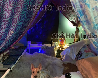 Outdoor Retreat, Romantic Ambiance,,Exquisite Sari Canopy,Sari Canopy Home Décor,Sari Canopy Nursery,arty Décor,SariCanopy Meditation Space