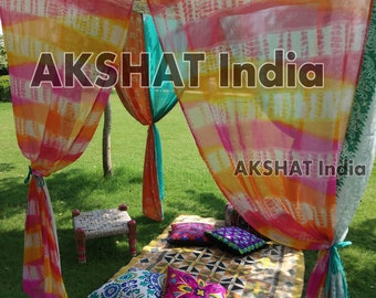 Traditional Sari Canopy,Sari Sheer Canopy,Unique Sari Canopy,Recycled Sari CanopySari Canopy Décor,Wedding,Sari Canopy Room Divider,