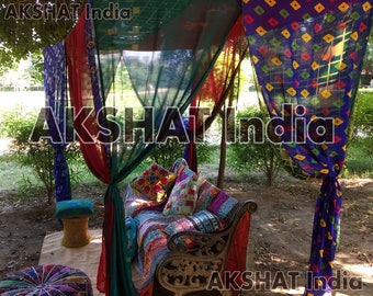 Exotic Sari Canopy,Recycled Sari CanopySari Canopy Décor,Sari Canopy Wedding,Boho Chic Canopy,Sari Canopy Room Divider,Sari Canopy Backdrop