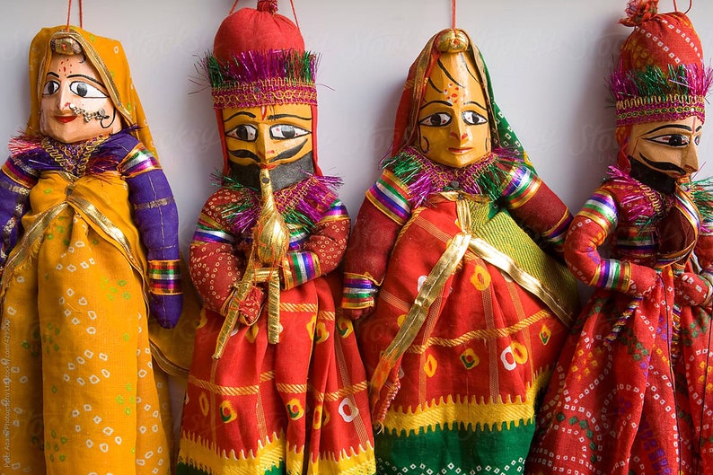 Traditional Indian Puppetsindian Puppet Dolls Vintage Etsy