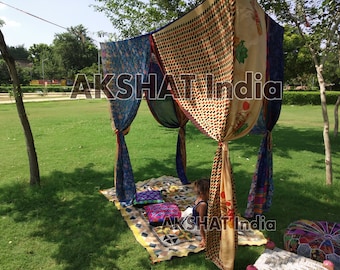 Exotic Sari Canopy,Recycled Sari CanopySari Canopy Décor,Sari Canopy Wedding,Boho Chic Sari Canopy,Sari Canopy Room Divider,Sari Backdrop