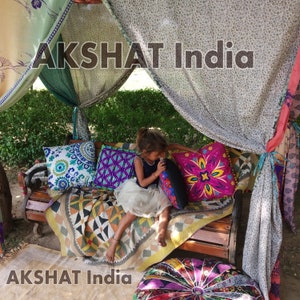 Handmade Indian Sari Canopy - multi color- Wedding & Event Decor"