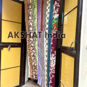 Sari Patchwork Curtain,Bohemian Sari Curtain,Indian Sari Drapes,Ethnic Patchwork Window Treatment,Vintage Sari Panel,Colorful Sari Curtain,