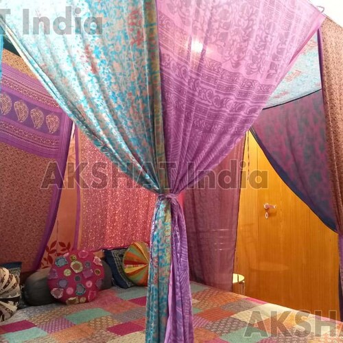 Bed Canopy Queen/king Size Curtains Bohemian Hippie Boho Decor Etsy