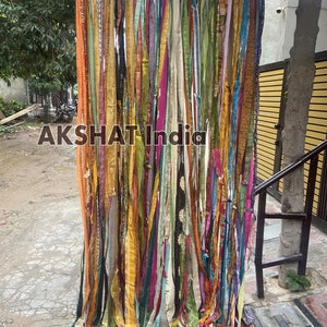Boho GypsyVagabondFabricGarland,Curtain,Dorm,Teen Room, Decor,Backdrop Hippie,Indie,Fun Fabric Ideas,Gypsy curtains,Boho room,Fabric garland
