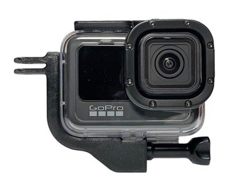 GoPro Hero 9, 10, 11, 12, 13 Waterproof Case - Vertical Mount 90 Degree Adapter Elbow for Portrait Mode