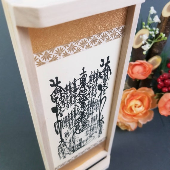 Shrine Nam Myoho Renge Kyo Mini Nichiren Gohonzon Ofuda Buddhist Talisman Japanese Altar Meditation Buddhist Mandala Butsudan