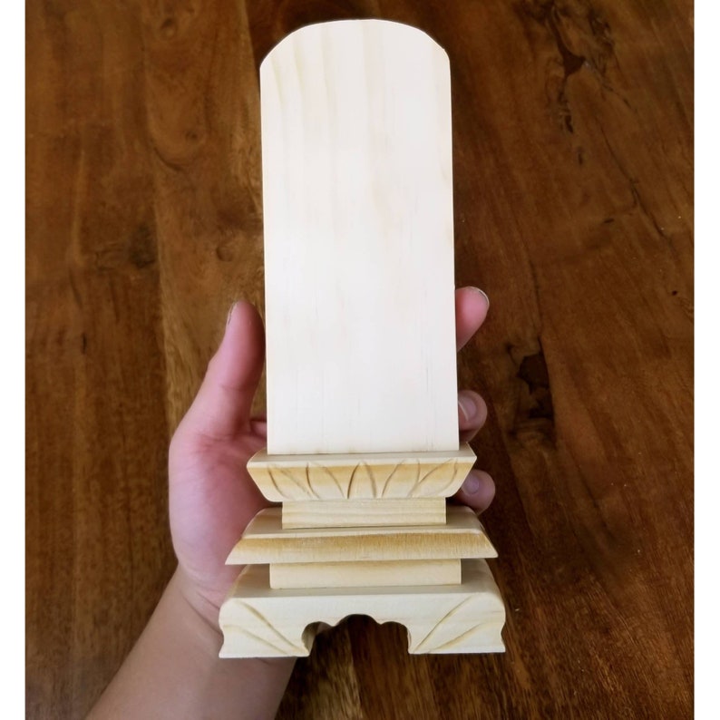 Natural Memorial Ancestral Tablet Ihai. Altar Placard. Deities Etsy