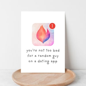 Carte de Saint Valentin drôle sur le thème de l'amadou carte d'anniversaire imprimable bricolage pour petit ami petite amie mari femme conjoint