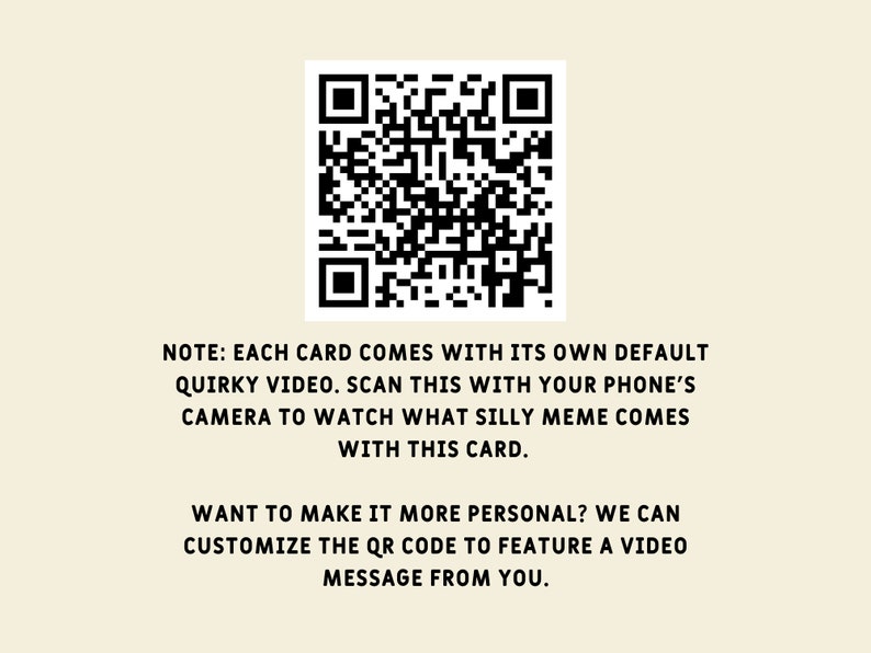 Qr Code Bear QR Code Funny Bear Birthday Card With Video Greeting Card Animal Puns ...
