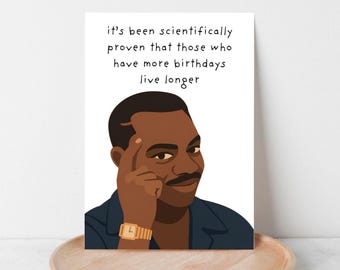 Funny Meme Birthday Card: Sarcastic Gift for Him/Her (Printable PDF)