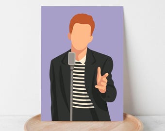 Rickroll Birthday Card: Rick Astley Funny Printable (PDF Card)