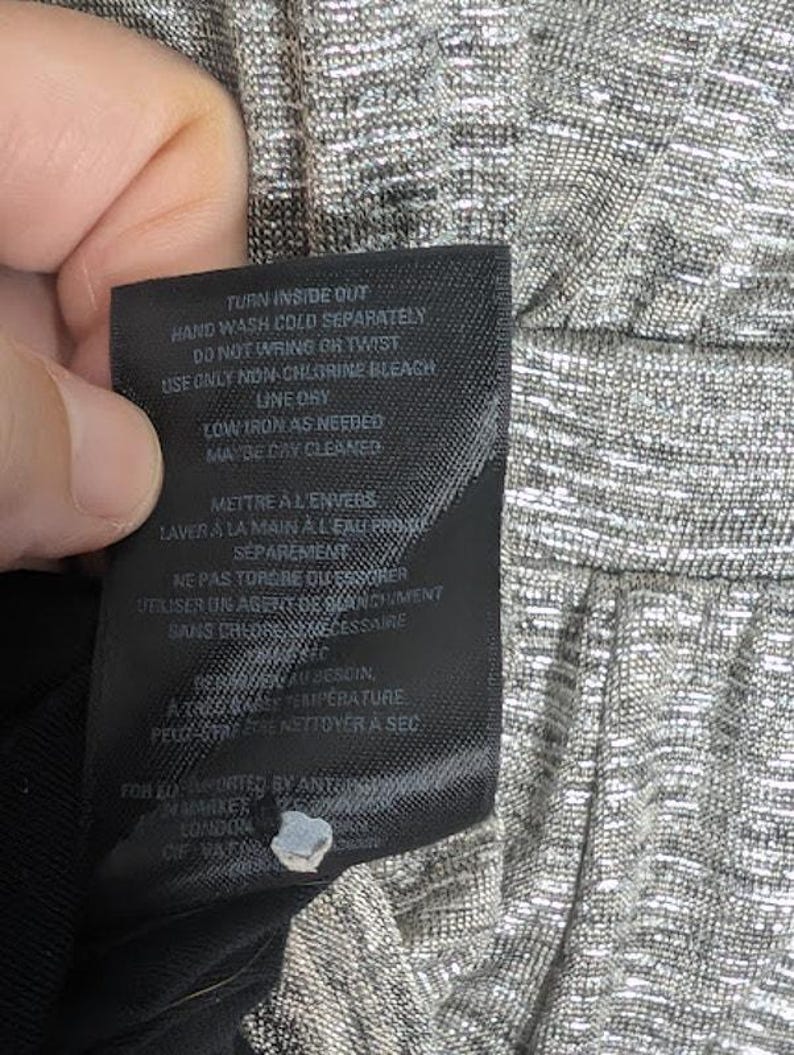 ANTHROPOLOGIE Meadow Rue Womens Alchemist Jumpsuit Metallic Silver Stretch M image 10
