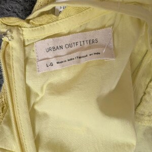 URBAN OUTFITTERS Yellow Juliette Lace Inset Romper NWT size large Hippie flirty image 8