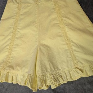 URBAN OUTFITTERS Yellow Juliette Lace Inset Romper NWT size large Hippie flirty image 3