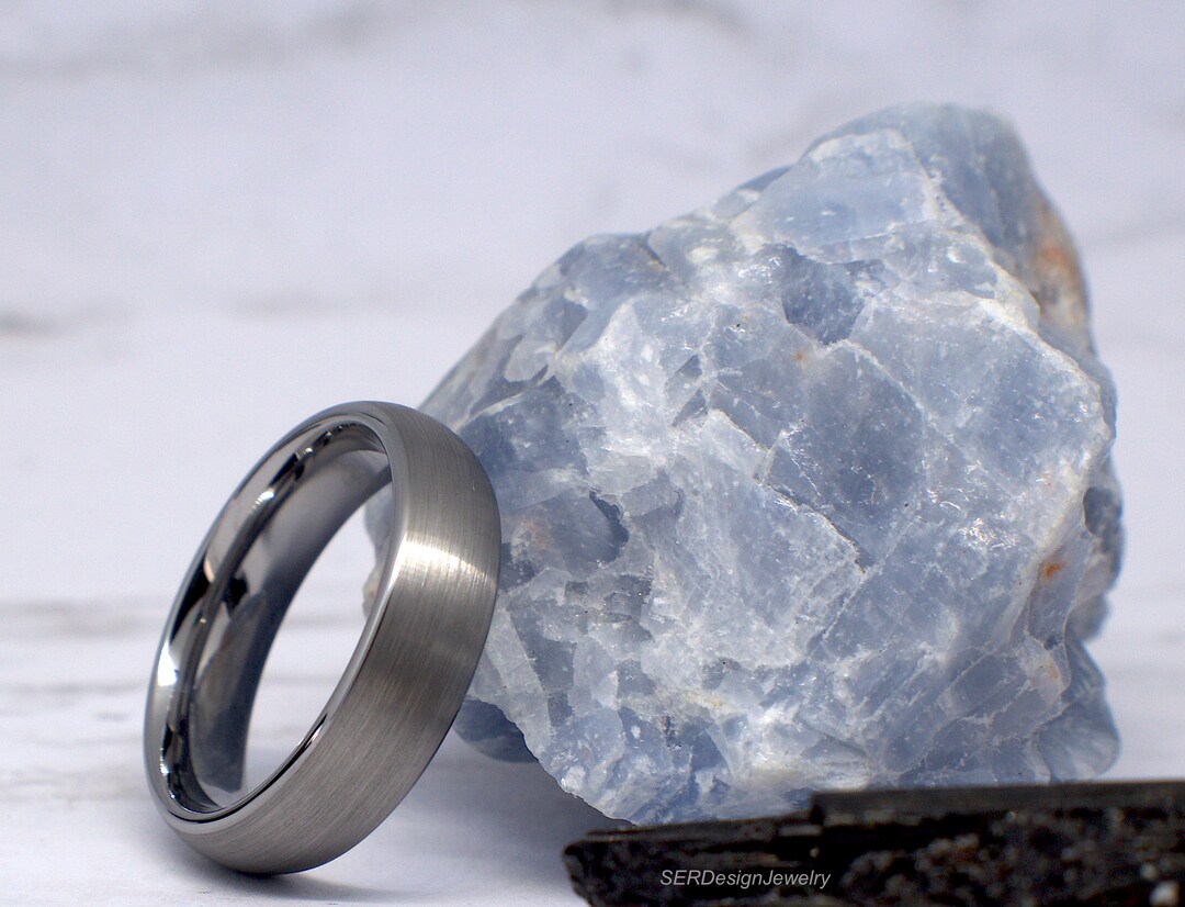 Anello Tungsteno Nero 8mm Uomo/Donna - Fidanzamento O Quotidiano, Taglia 14.5-29.5, Finitura Opaca - Foto 3