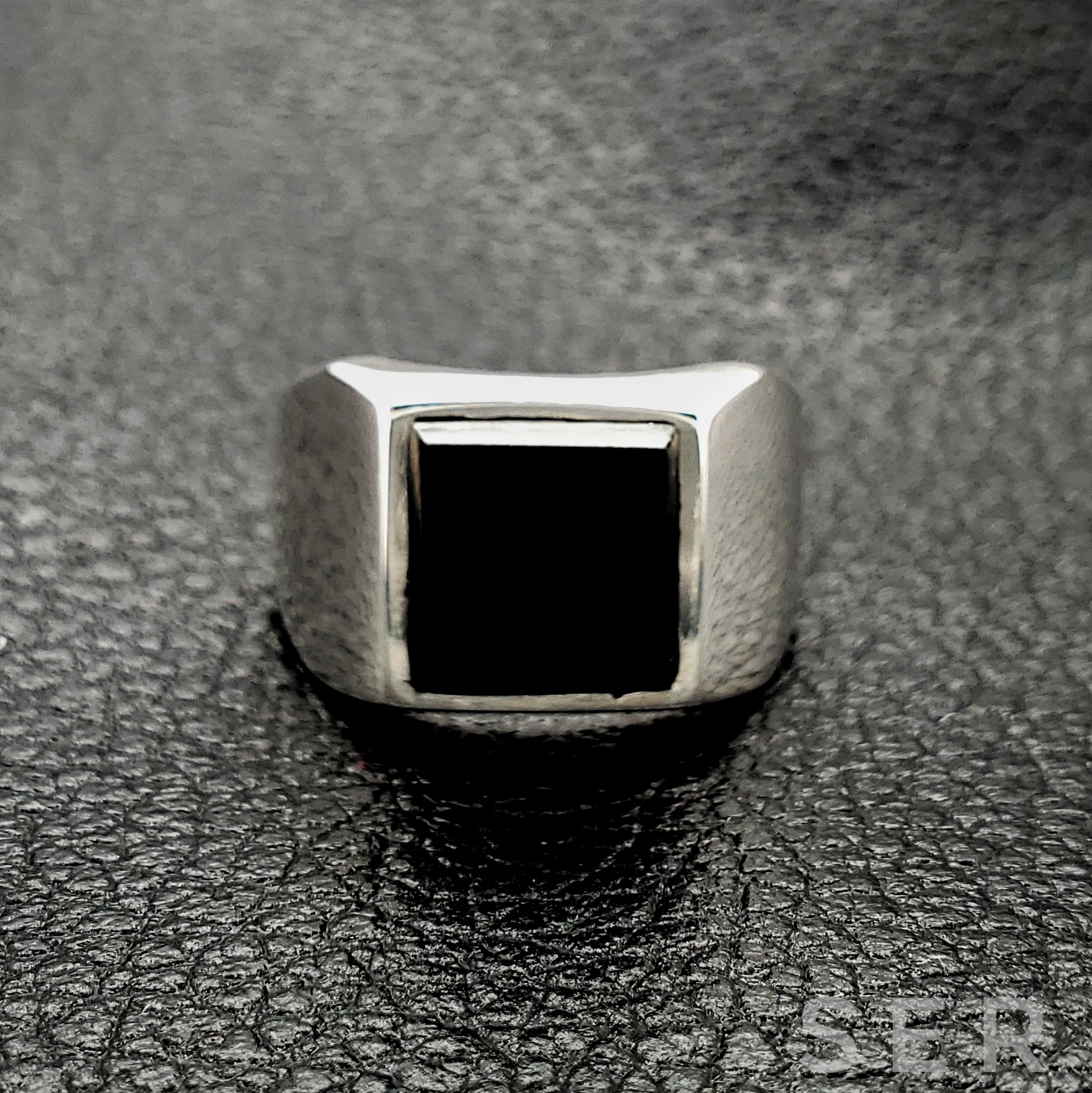 Onyx Ring Sterling Silver Ring Sterling Silver Etsy