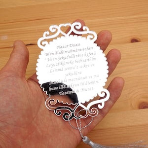 20pcs/viel benutzerdefinierte personalisierte Einladung Karte Hochzeit Gast Geschenke Acryl Spiegel Tags Geburtstag Party Dekor Gefälligkeiten mit Quaste