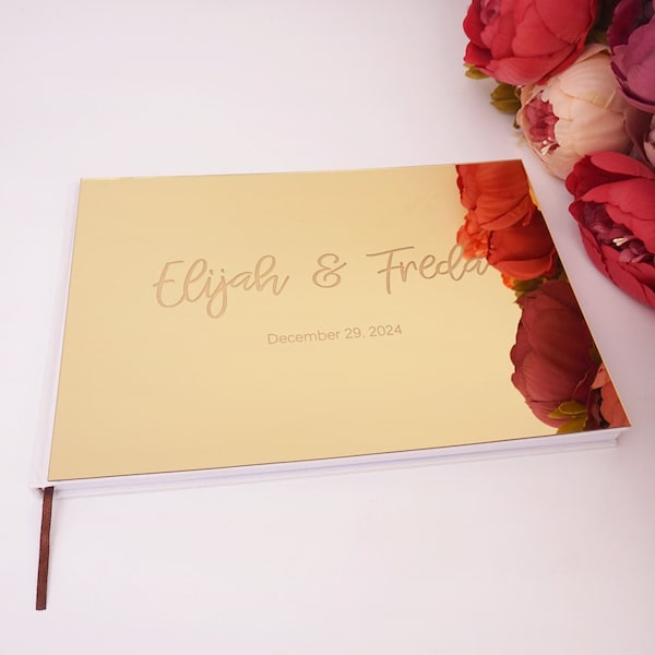 Personalized Linen Hardcover Guestbook main image 1